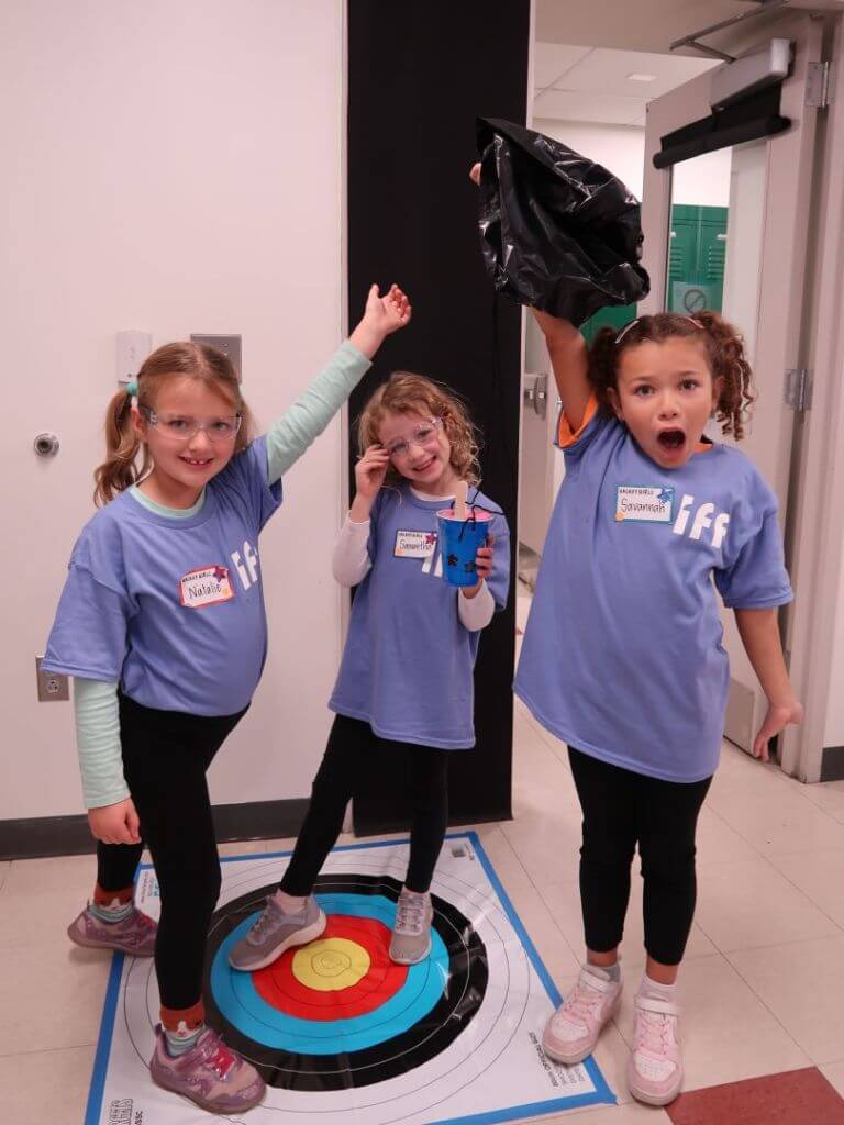 Girl scouts at the IFF hosted 2nd annual Science event.