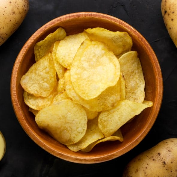 an assortment of crunchy snacks enhanced with IFF snack seasoning solutions