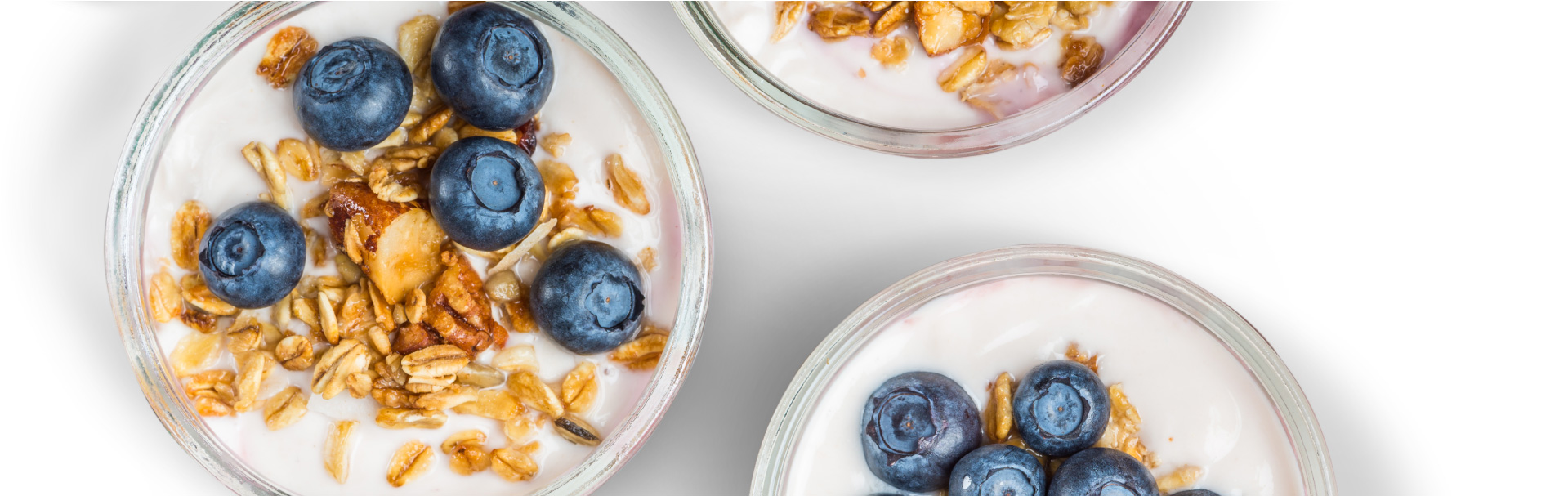 yogurt with oats and blueberries