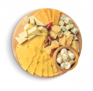 A cheese platter