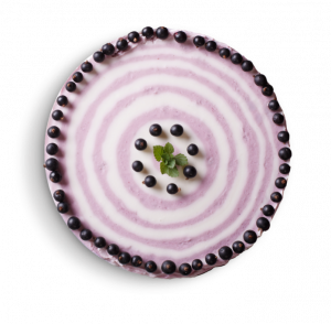 Purple dessert